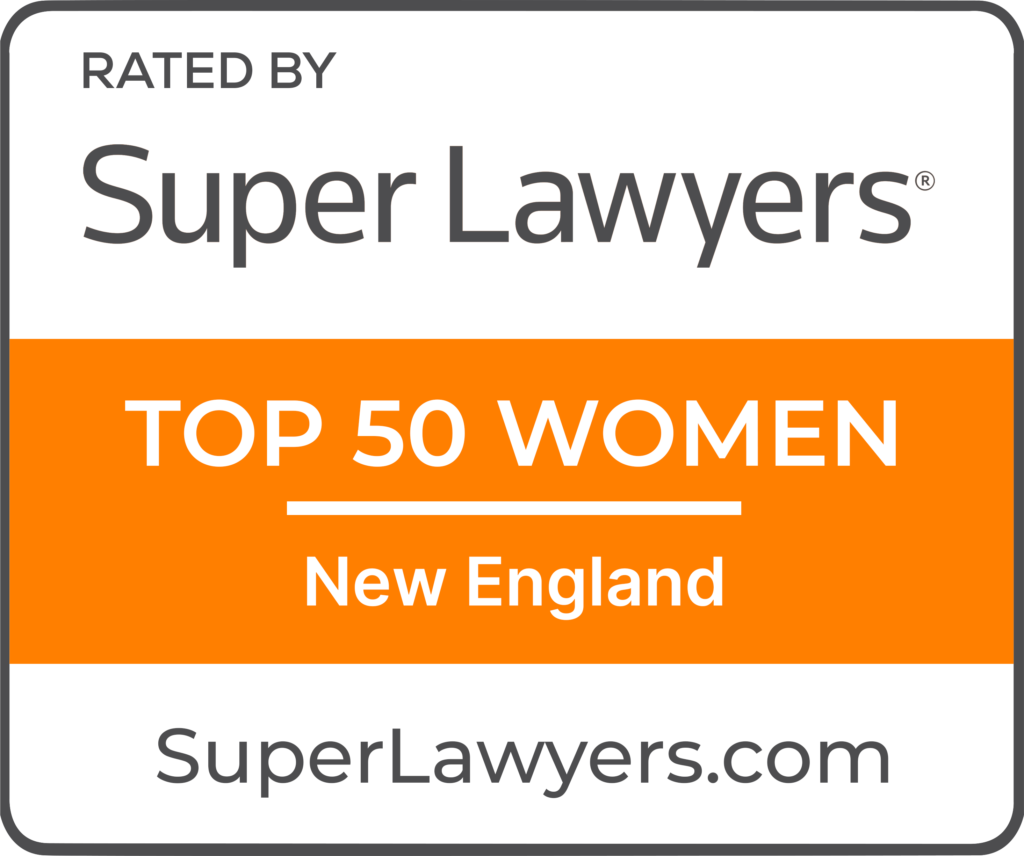 Super Lawyers TOP 50 Women New England badge for SG Law Connecticut Attorney - Jill Blomberg