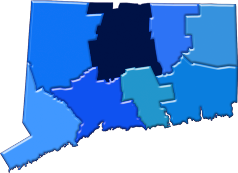 SG Law Connecticut : Hartford County Map