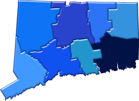 SG Law Connecticut : New London County Map